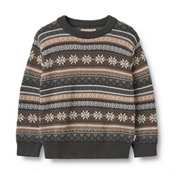 Wheat Knit Pullover Knud - Raven